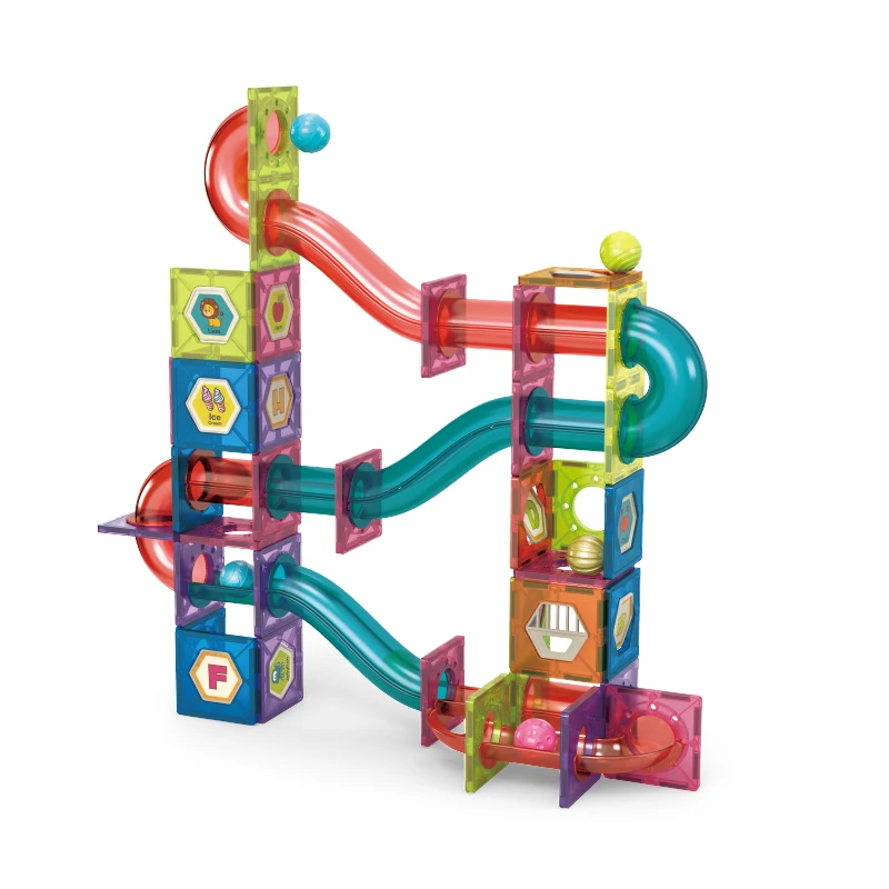 115 Pcs Marble Run Stem Building Set Educational Diy Block Set