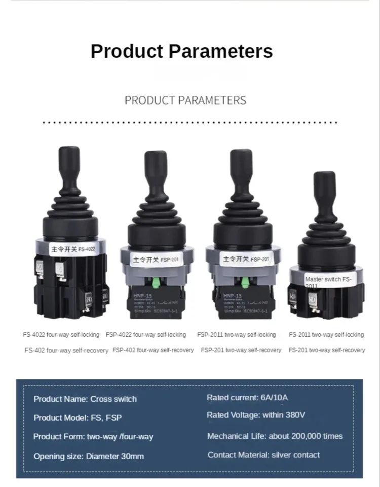 22/30mm 4direction Spring Return Toggle Switch Master Joystick Rocker ...