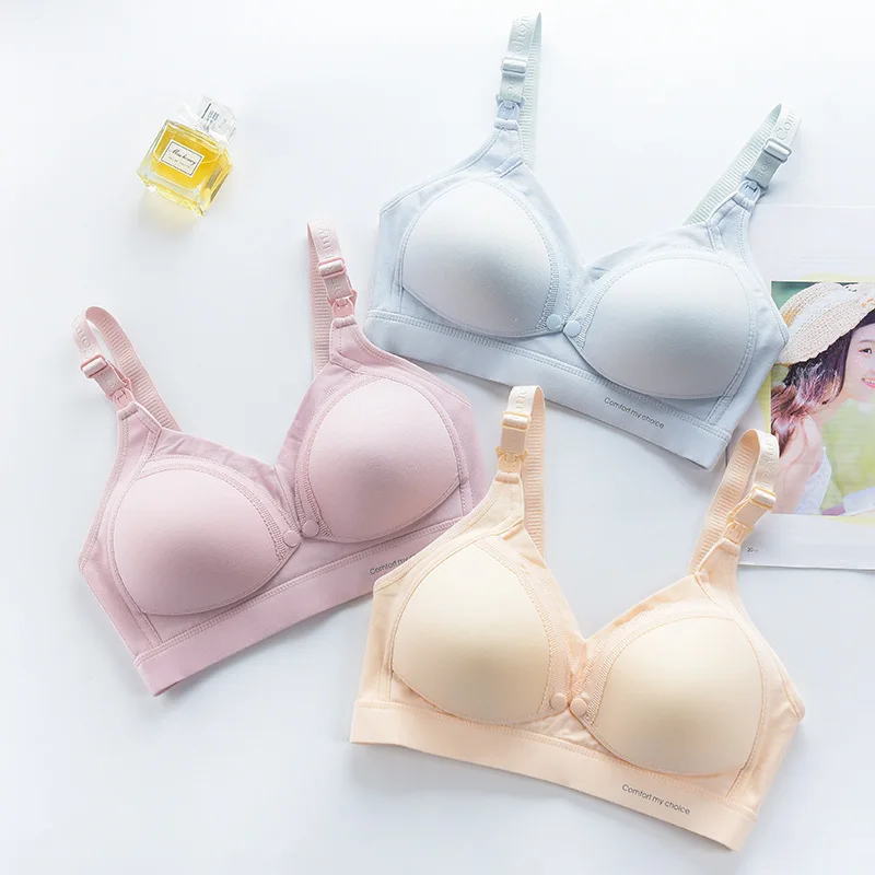 Pregnancy Front Closure Wireless Breastfeeding Maternity Nursing Sleep Bra Postpartum Nursing