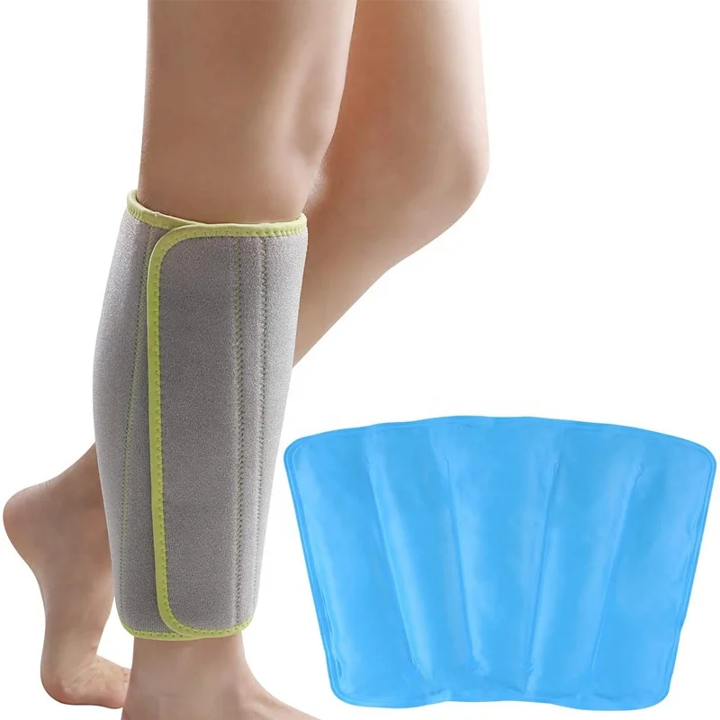 Calf And Shin Splint Ice Pack Cold Compression Ice Sleeve For Injuries