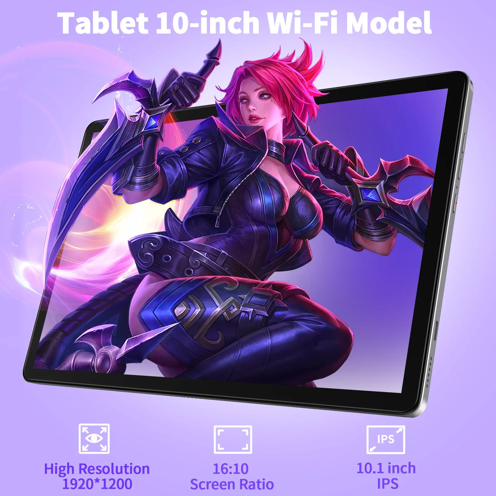 Tablet VASOUN 10 Pollici Android 13 – 64GB, Schermo HD, Batteria 6000mAh, Leggero E Potente (M30A)