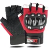Childrens hard shell half finger red