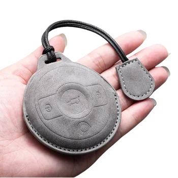 Leather Car Key Case Cover Protector Holder Shell For SMART Fortwo 1 Benz SMART 2022 2023 Accessories