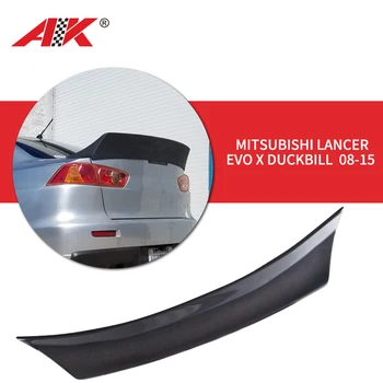 REAL CARBON FIBER REAR TRUNK SPOILER WING DUCKBILL STYLE FITS FOR 08-15 Mitsubishi Lancer EVO X