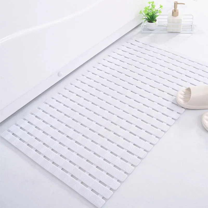 New Product Custom Household Bathroom And Hotel Square PVC Non Slip Bath Tub Mat With Suction Cup