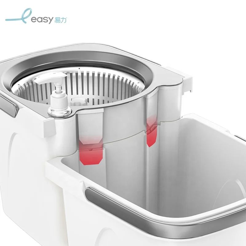 2024 новая потрясающая швабра, набор для разделения грязной воды, идеи, двойная вращающаяся швабра с ведром