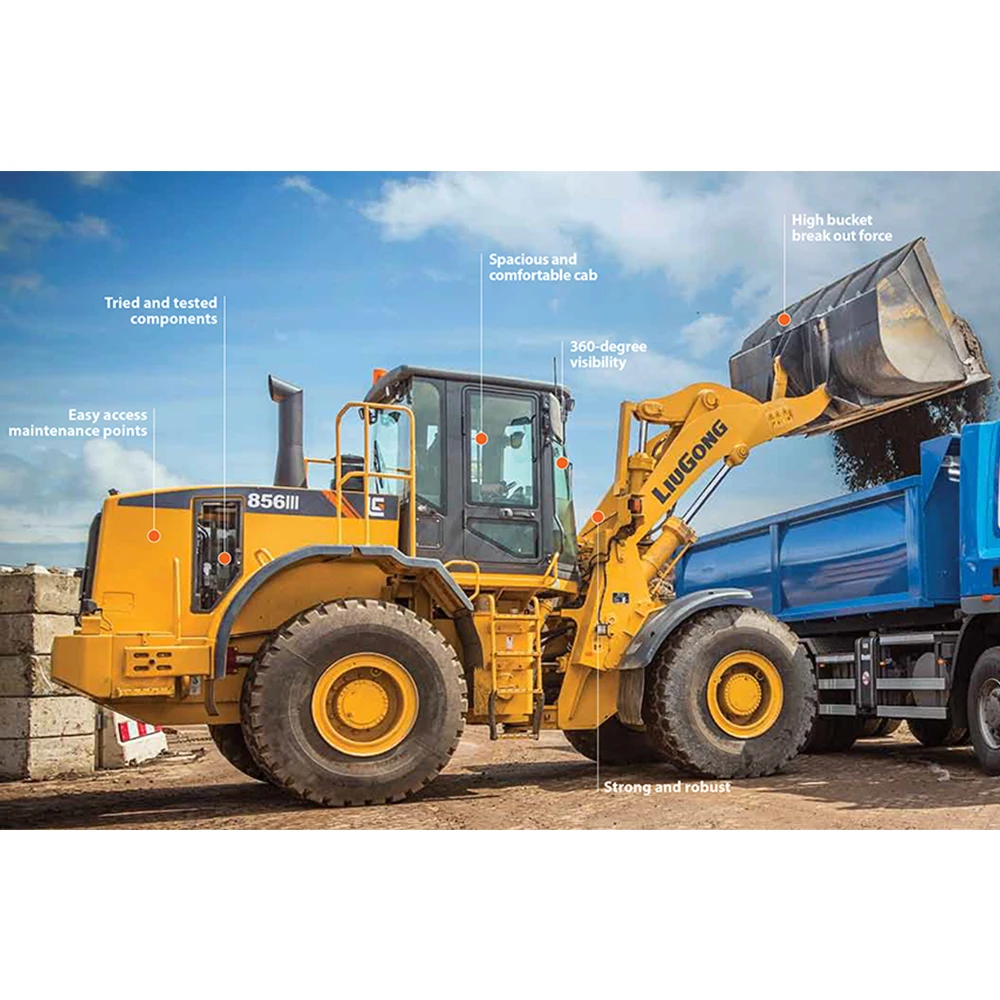 Earthmoving Machine Liugong CLG816 Mini Loader Front End Loader 1.5 Ton 1.6 Ton Wheel Loader