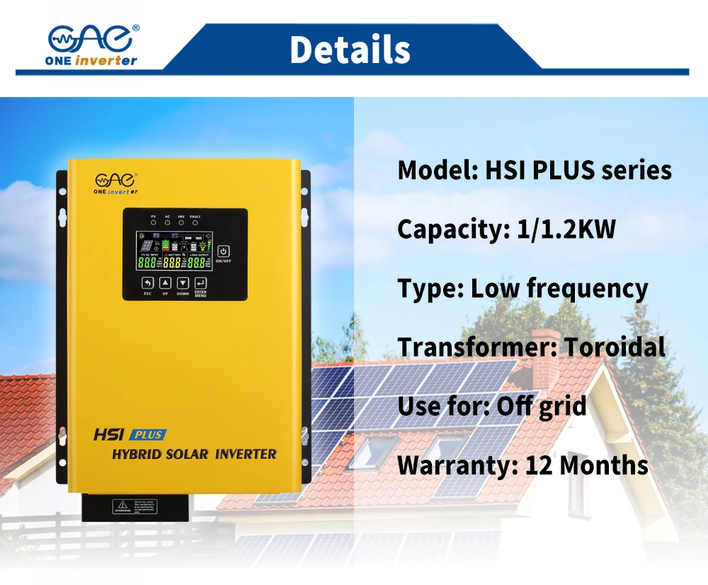 Hybrid Inverter Techfine Model 1.2 Kw Wf Inverter Solar Hybrid Sucam ...