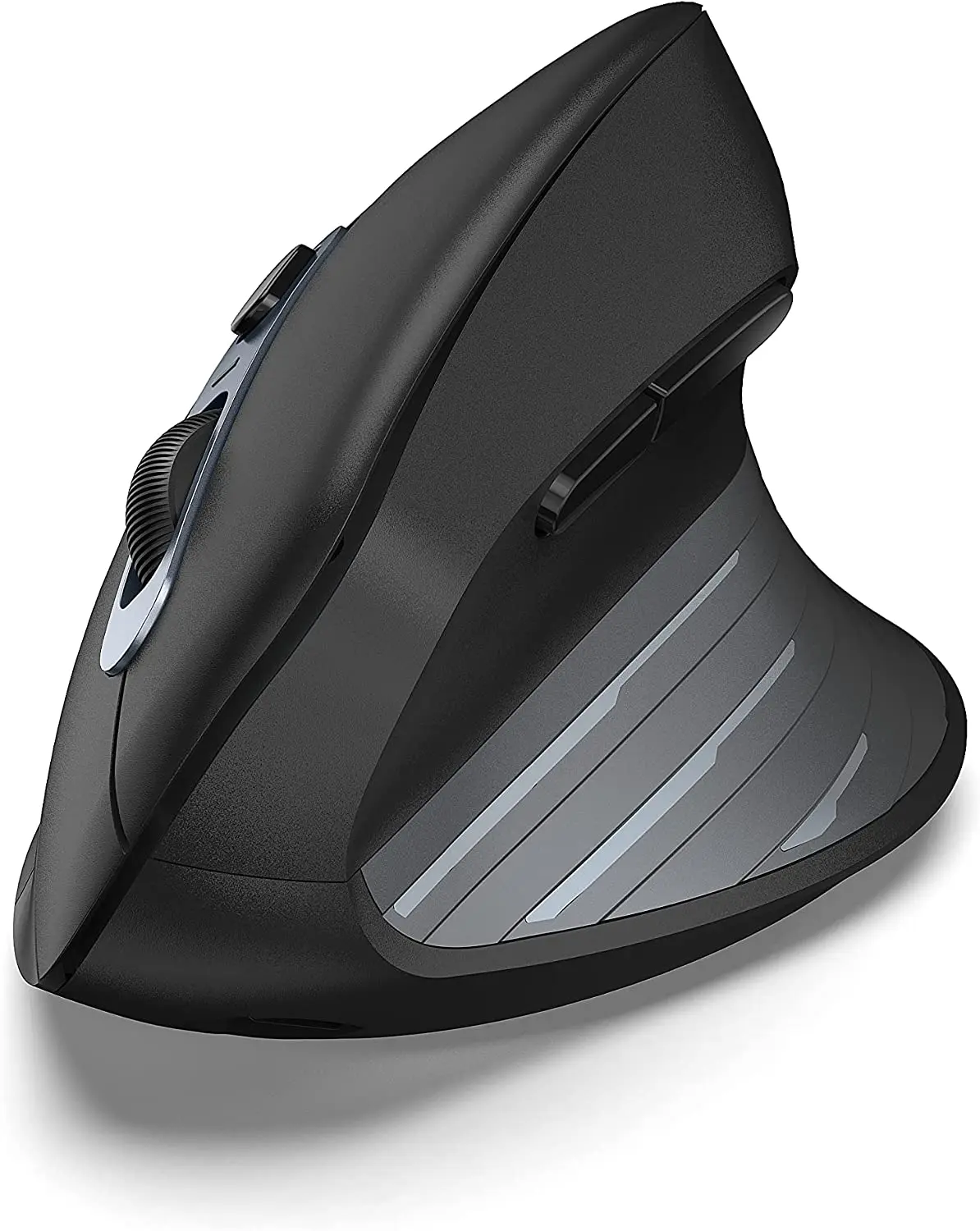 Souris ergonomique rechargeable sans fil 2,4 GHz avec interface USB, 3 niveaux de DPI réglables (1000/1600/2400), mini souris optique verticale.