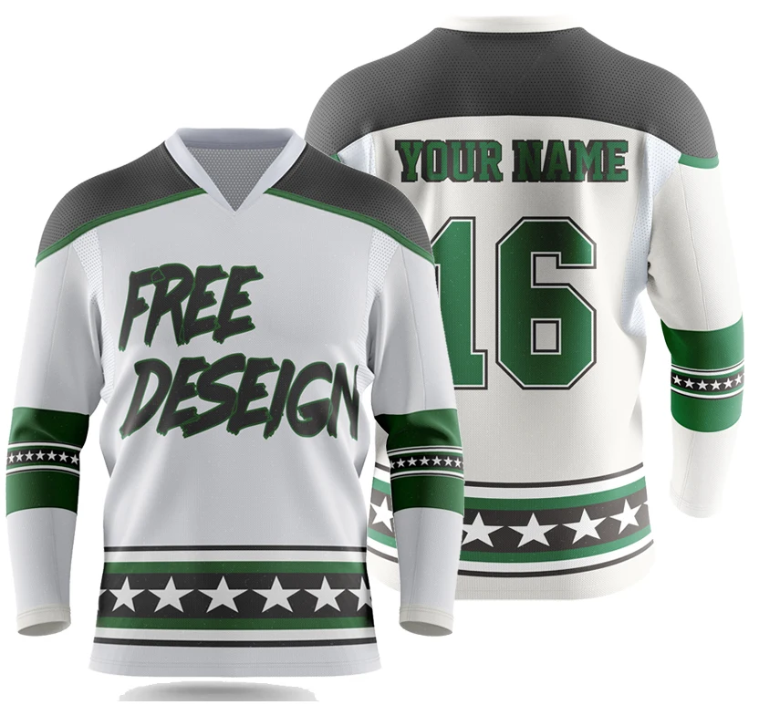 Sublimation hockey jersey with name and number - China Shenzhen Custom  Sports Wear