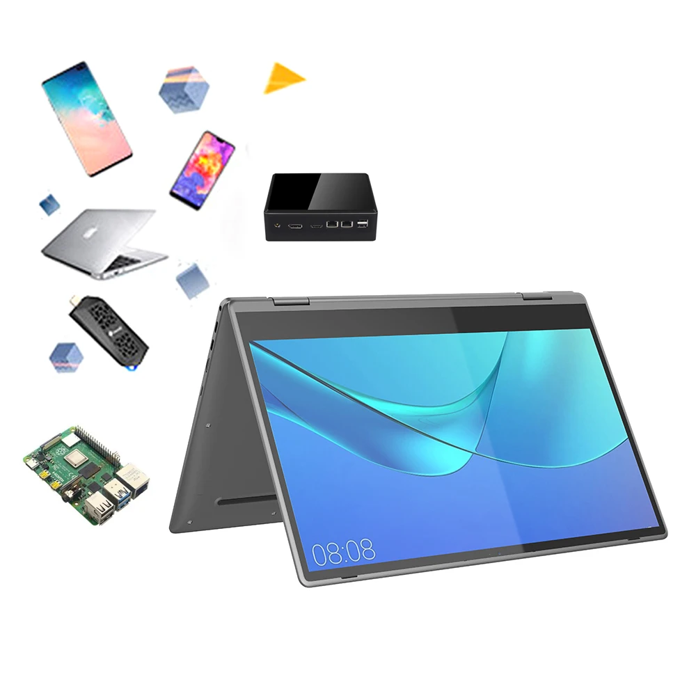 Dexbook 13.3インチ タッチスクリーンディスプレイ 360度回転可能