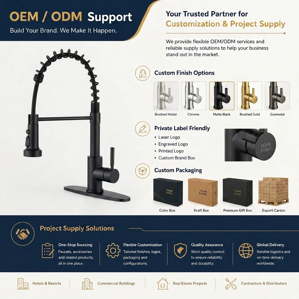Corrosion-resistant finish on single handle kitchen tap