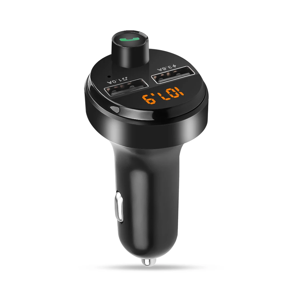 Handsfree Fm Transmitter Bt  Aux Modulator Car Kit Tf Car Audio Mp3  Player  Fast Charge Dual Usb Car Charger M-615 - Buy Fm Transmitter  Dual Usb Car Charger,Handsfree Fm Transmitter