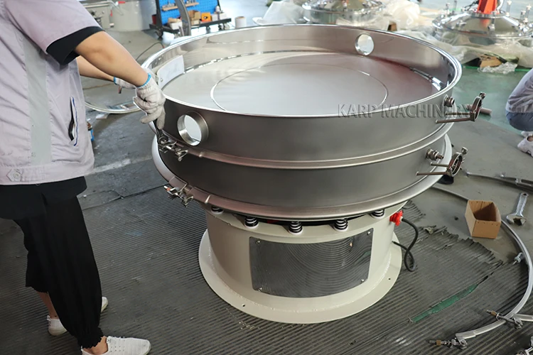 工业移动式电动振动器筛振动筛高频圆形面粉筛分机 - buy stainless