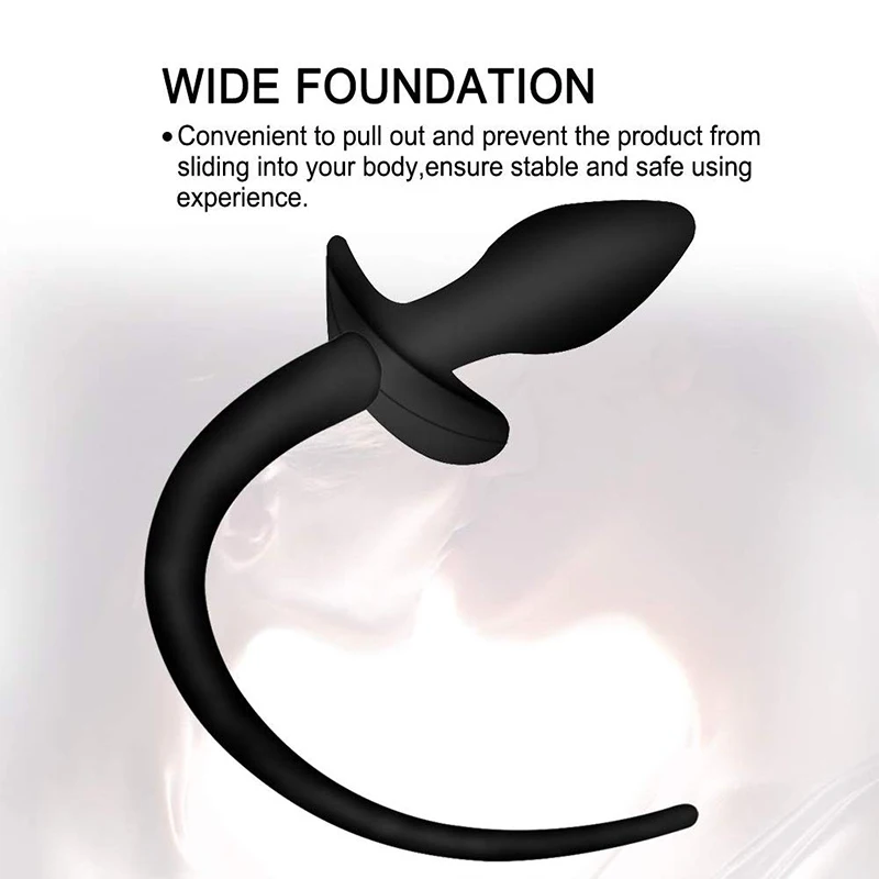 High Quality Butt Plug Tail for Man Couples Climax Black Butt Plug Sex Toys Anal Products Male Anal Plug Silicone Sexual Items