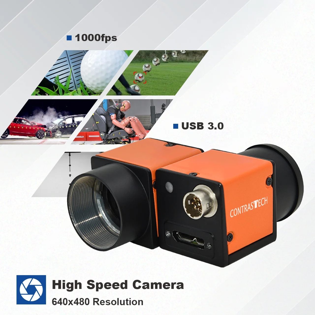 High Speed Gige Camera with Global Shutter 1000 Fps