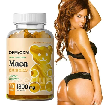 Private Label Hip and Butt Enlargement Supplement Gummy Lift Booty Ultimate Maca Root Gummies For Women And Men