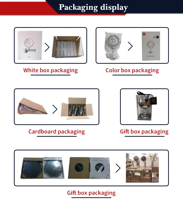 Competitive Price Custom Mirror With Logo Magnifying Round Mirror