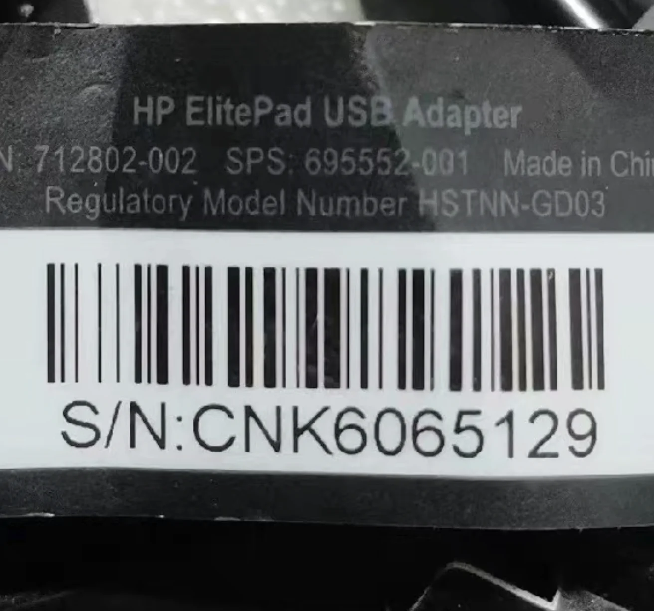 Original but Not New for HP ElitePad 900 G1 1000 G2 Tablet USB Adapter 695552-001 H3N46AA