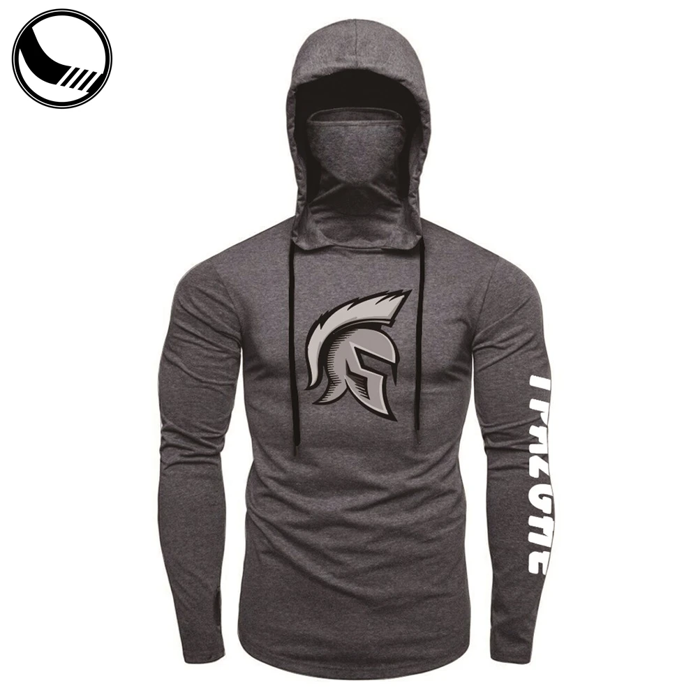 Wholesale Eco Friendly Ladies Custom logo Sublimation Gym Hoodie  With Neck Warmer