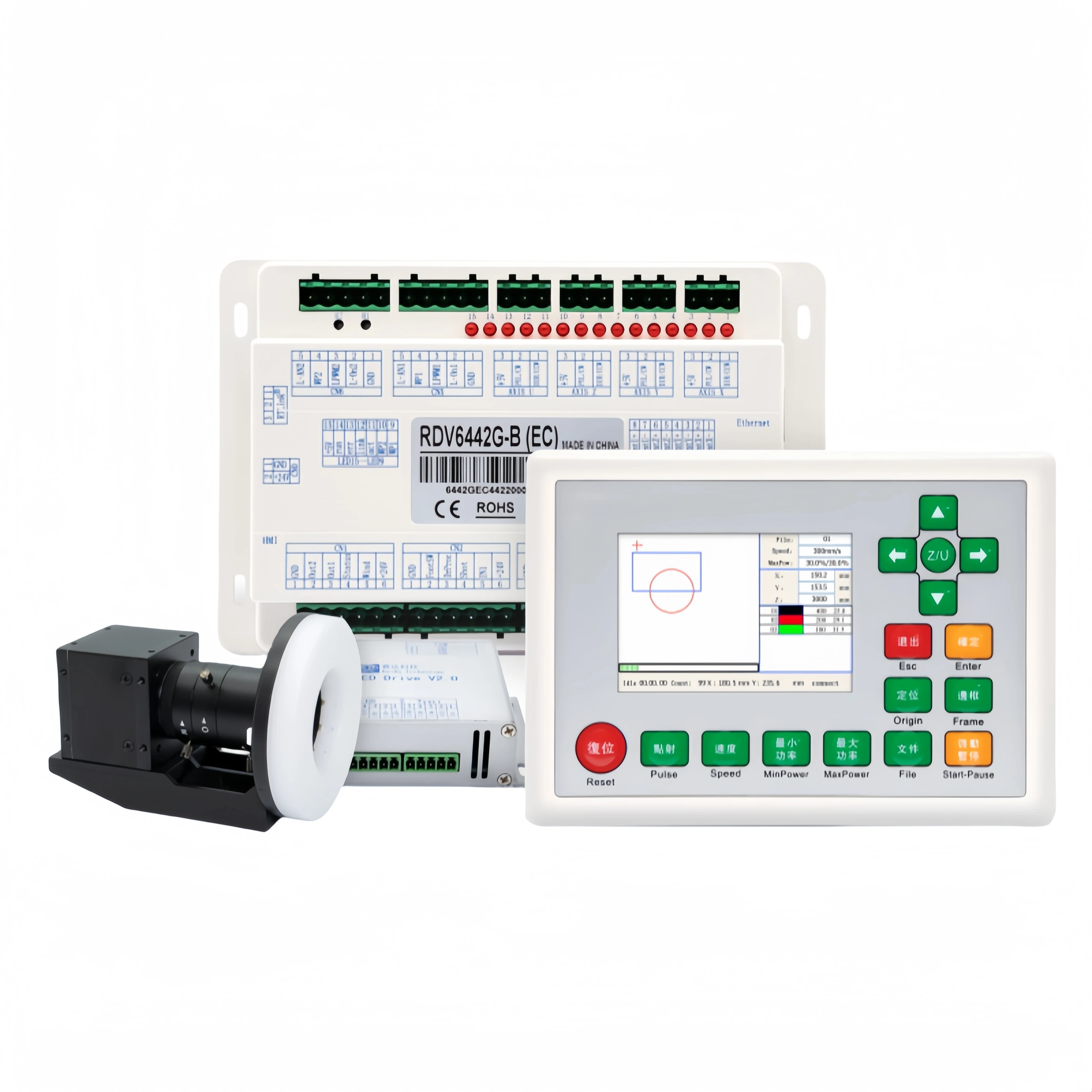 RDV6442G Ruida Laser Controller with CCD for CO2 Machines