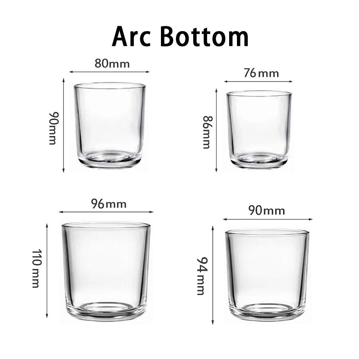 Wholesale Iridescent Candle Jars Glass Candle Vessel Unique,14oz Empty