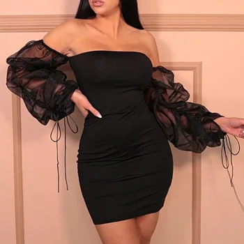 Fashion Women Summer Casual Dresses Women's Sexy Open Back Wrapped Chest And Hip Skirt Dress