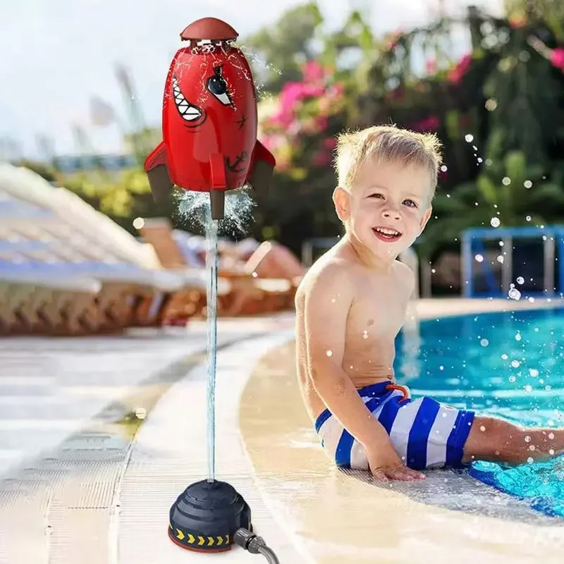 Summer Outdoor Party Toys Water Spray Rocket Launcher Toy Kids Garden