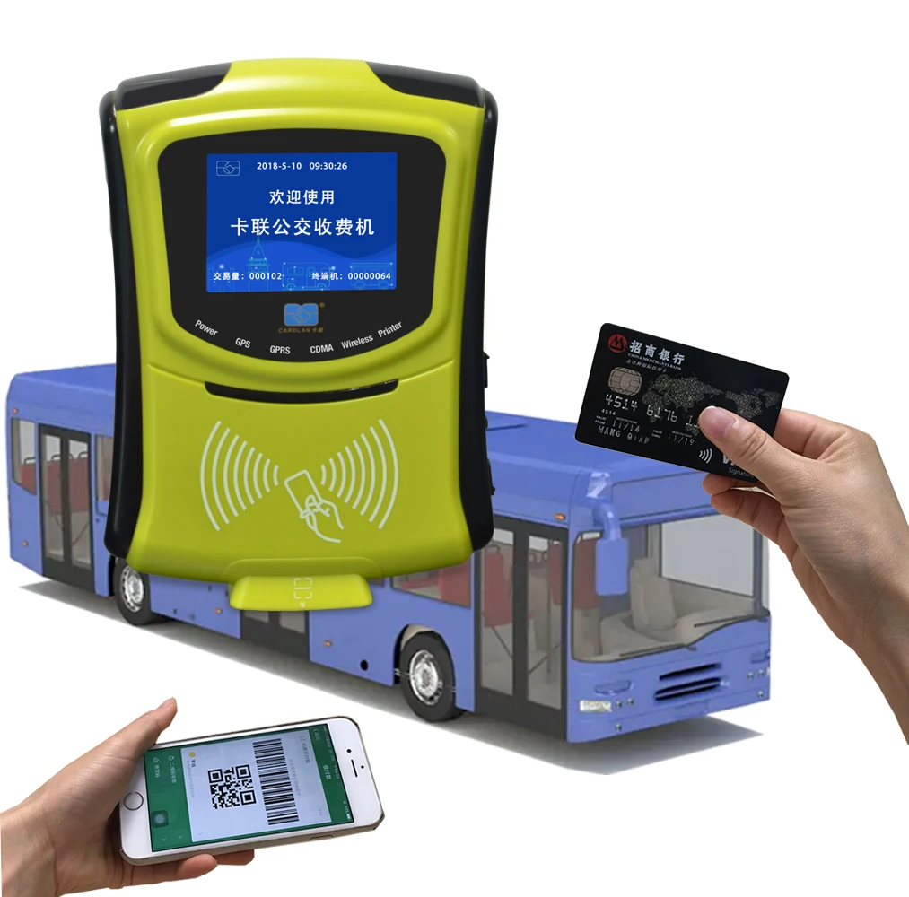 4G Bus POS Terminal Ticket Validator with NFC RFID Card Reader Access Control System