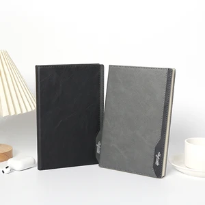 Custom Black and Grey Notebook Hardcover Sewing Binding Notebook