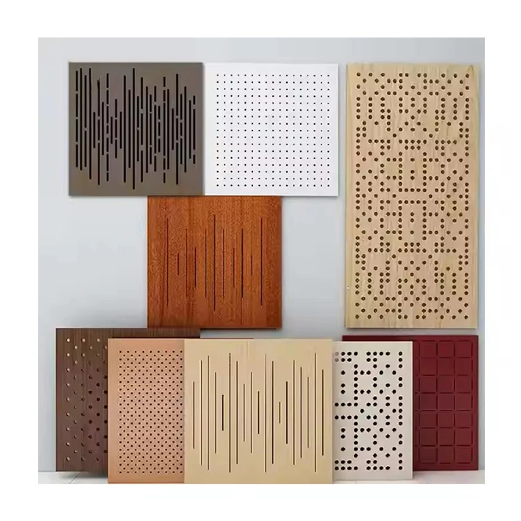 Building Project/TianGe 3M Decor Mdf Perforated Sound Absorb Board 3D Model Design Solied Wooden Acoustical Timber Wall Panels