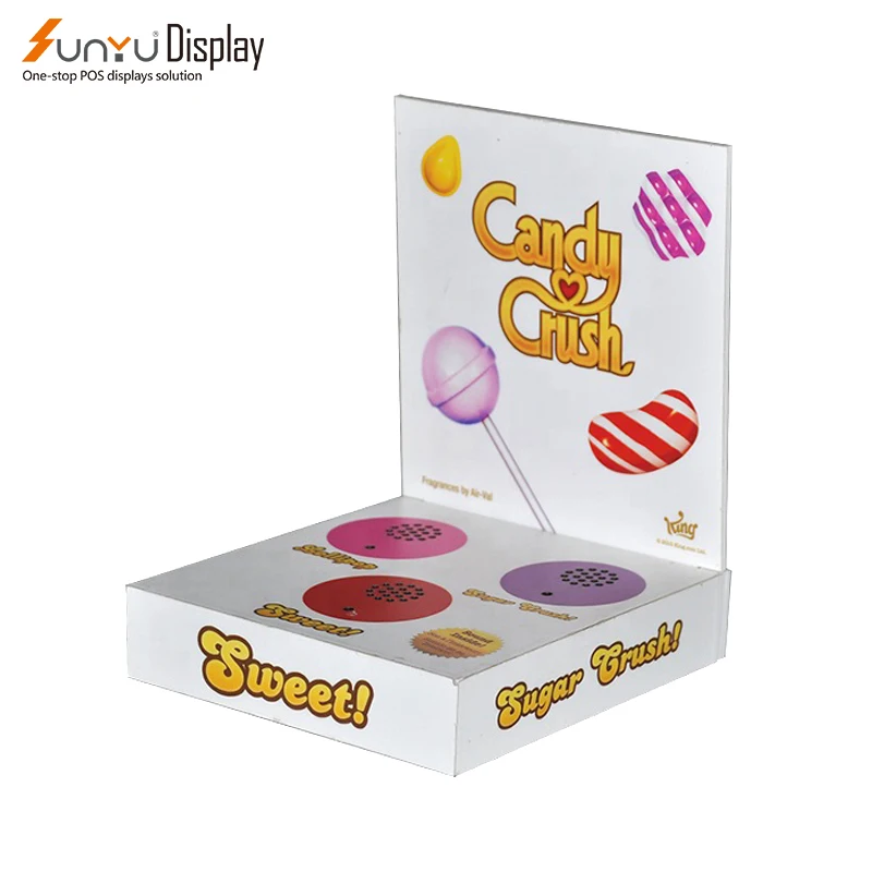 Custom Supermarket Food Chips Coffee Beverage Candy Lollipop Display Stands Acrylic Display Stand