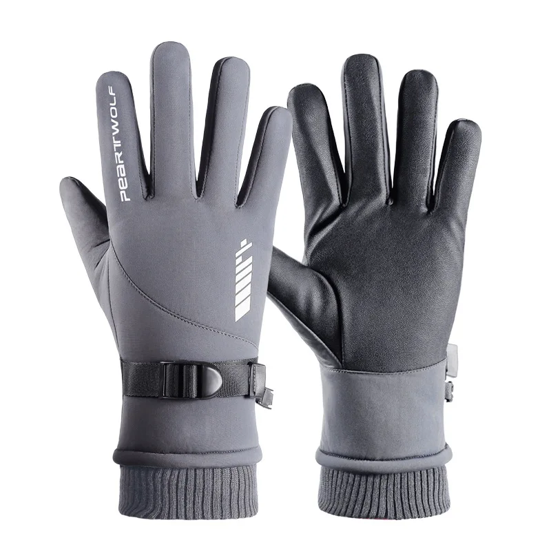 Waterproof Warm Outdoor Winter Touchscreen Zipper Gloves for Anti Slip Outdoor sports gloves winter gloves for bike