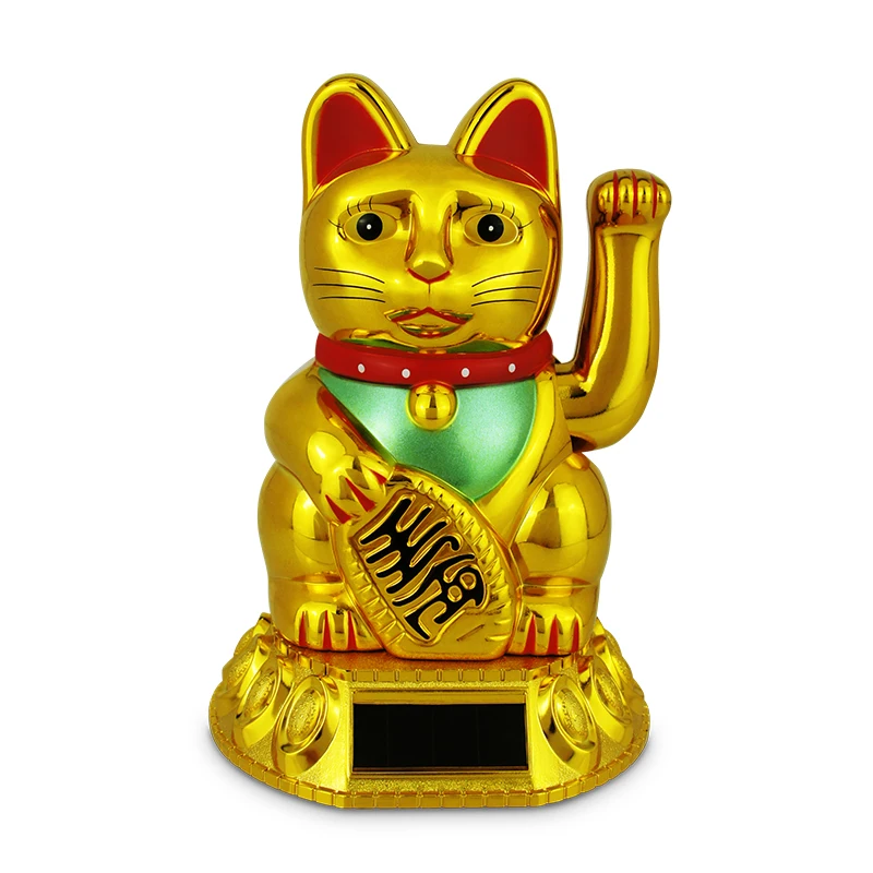 Домашний декор креативные подарки и поделки черный АБС Манеки neko счастливая кошка машущая