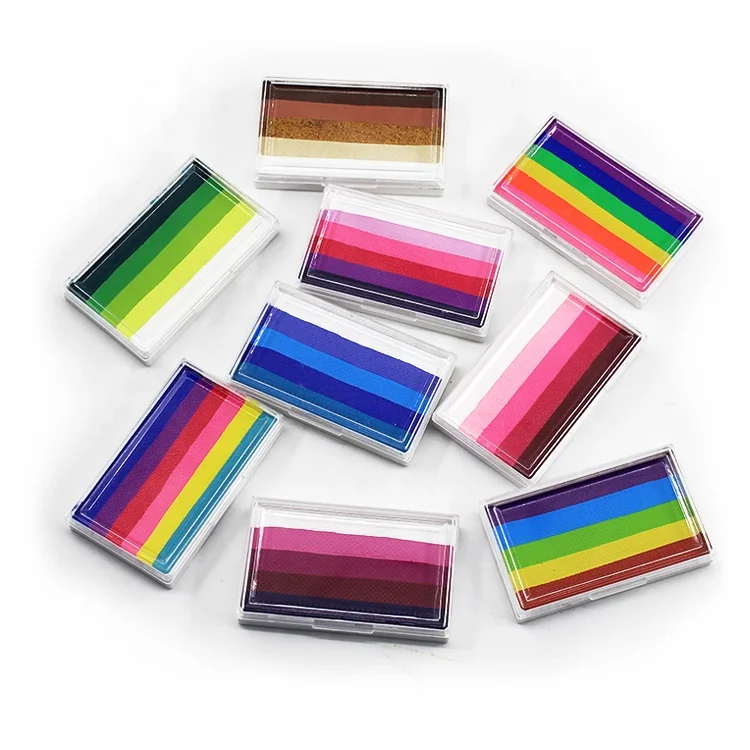 Very Popular Professional Paint for Face and Body for Kids Diy Painting Face Paints Kits Art Supplies rainbow Flag Face Paint