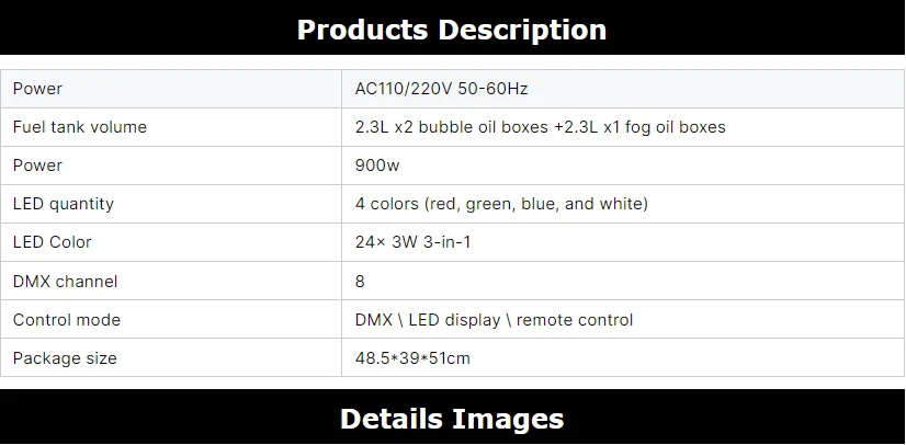 New Arrivals 900W Fog Bubble Machine RGBW 4in2 Smoking Bubble Machine Haze Machine