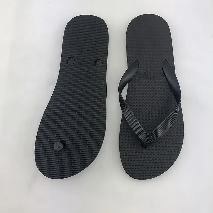 Лучшая низкая цена Oem модный дизайн пляжная Свадьба простые черные полиэтиленовые мужские шлепанцы с принтом на