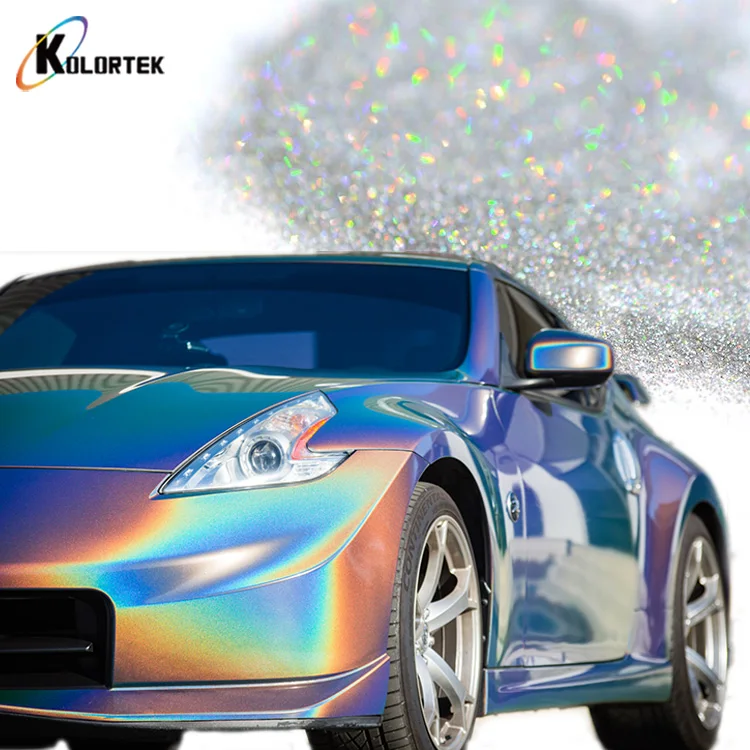 Kolortek Chrome Rainbow Pigment Powder Spectraflair Holographic Resin Coatings Paint Pigment
