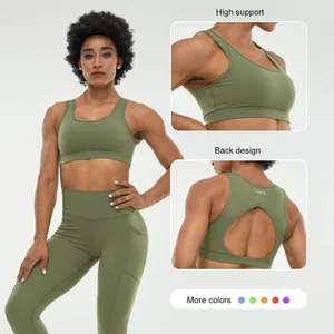 Hot Selling Factory Activewear Fitness Set Sport Wear Women Jacekt Sports bra with Custom Logo