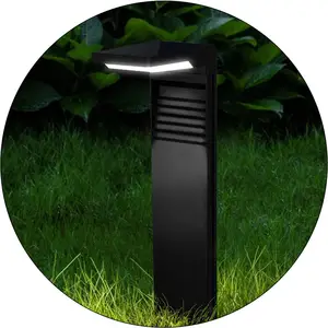 Vertak Factory Wholesale Solar Lamps Exterior Lamp Solar Garden Waterproof IP64 Solar Pole Led Lamps with Light Control