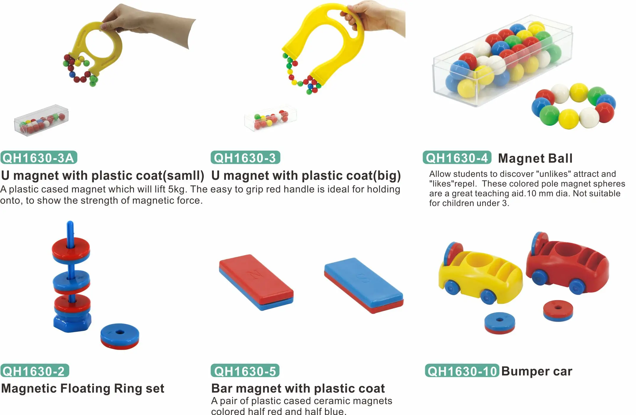 Lab Educational Strip Magnet Toys Teaching Experiment Stem Science Kit ...