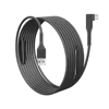 Negro 01 / USB-A de 5 Gbps a USB-C de 90 grados con 2 repetidores
