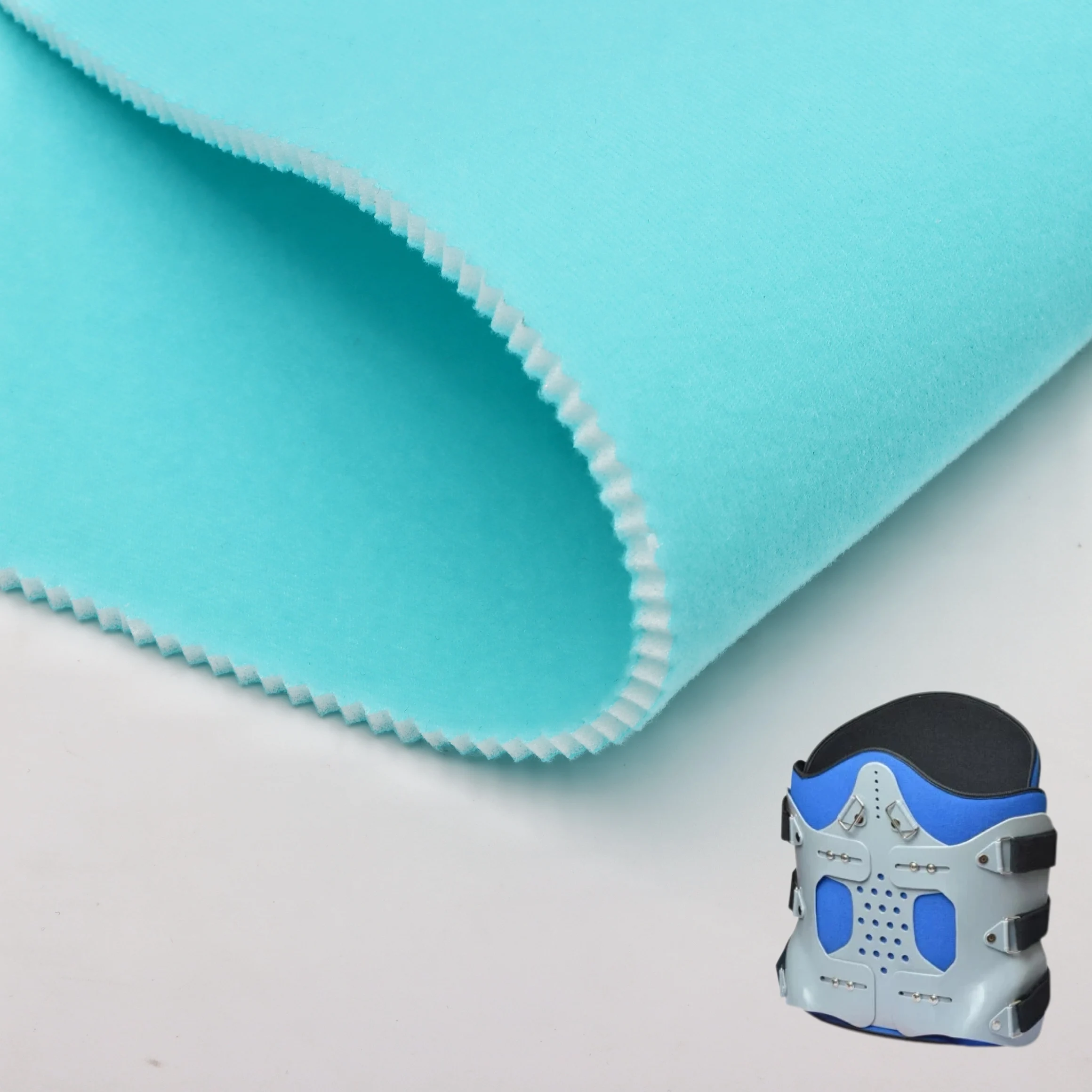 ਕਸਟਮ ਮੇਡ ਤ੍ਵੱਚਾ-ਅਨੁਕੂਲ ਵੈਲਵੈਟ ਡਬਲ-ਪਾਸੇ ਲੈਮੀਨੇਟਡ ਕਪੜਾ ਸੁਰੱਖਿਆ ਕਮਰ ਬੈਲਟ/ਐਡਜਸਟੇਬਲ ਫਰੈਕਚਰ ਫਿਕਸੇਸ਼ਨ ਸਟਰੈਪ ਲਈ ਵਰਤਿਆ ਜਾਂਦਾ ਹੈ