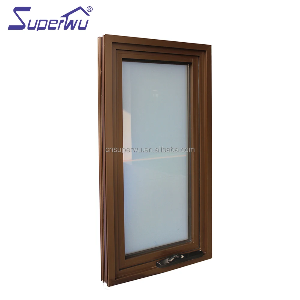 North Australia Standard Double Glazed Aluminum Frame Commercial awning/Fixed Window