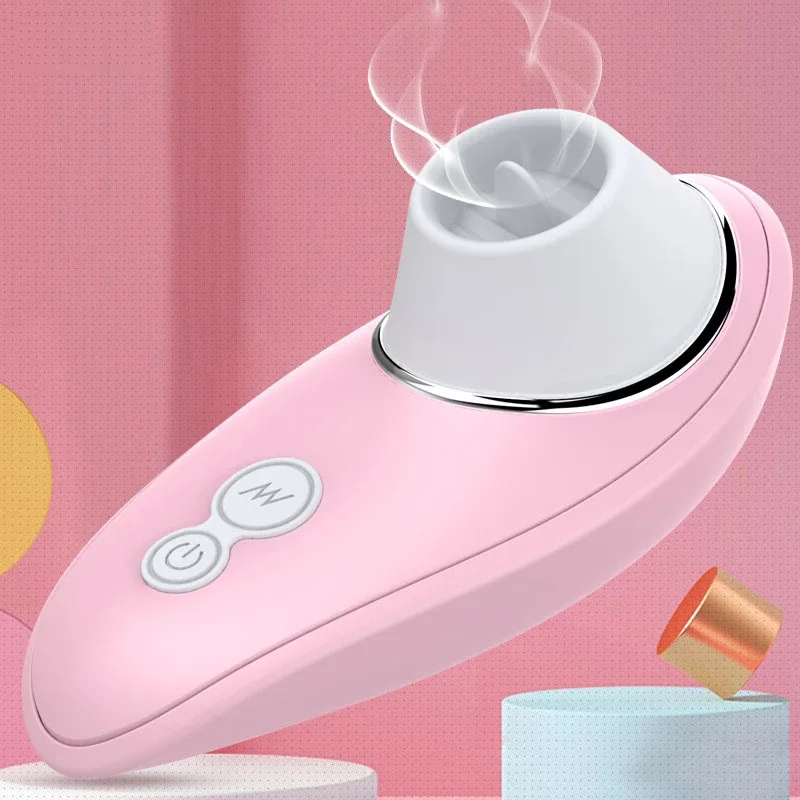 Ventouse Clitoridienne Et Vibromasseur Vaginal à Succion, En Silicone Rose, Fabriqué En France