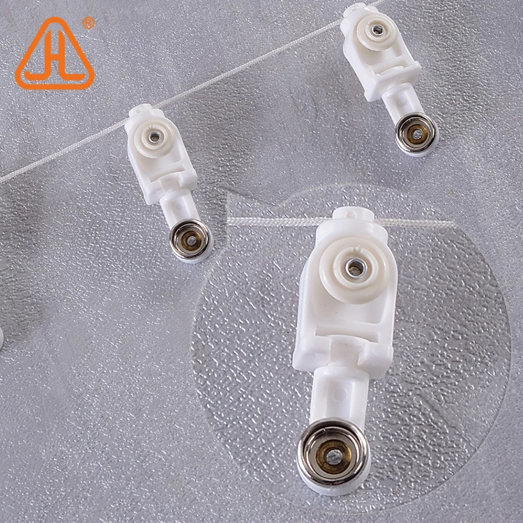 Rollladenrollen Für Vorhänge – 20 Stück, 22x16 Mm, Aus Aluminium/Kunststoff/Metall, Für Deckenschienen, Weiß