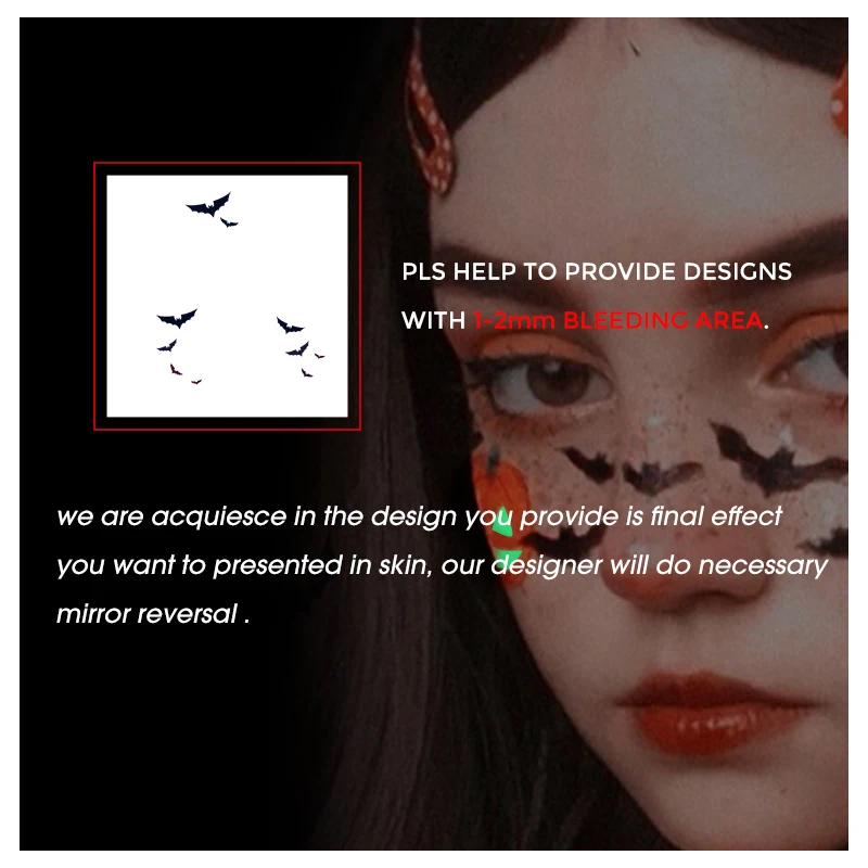 Наклейка-трафарет для татуировок на заказ наклейка с логотипом водостойкая зеленая золотая красная ПВХ