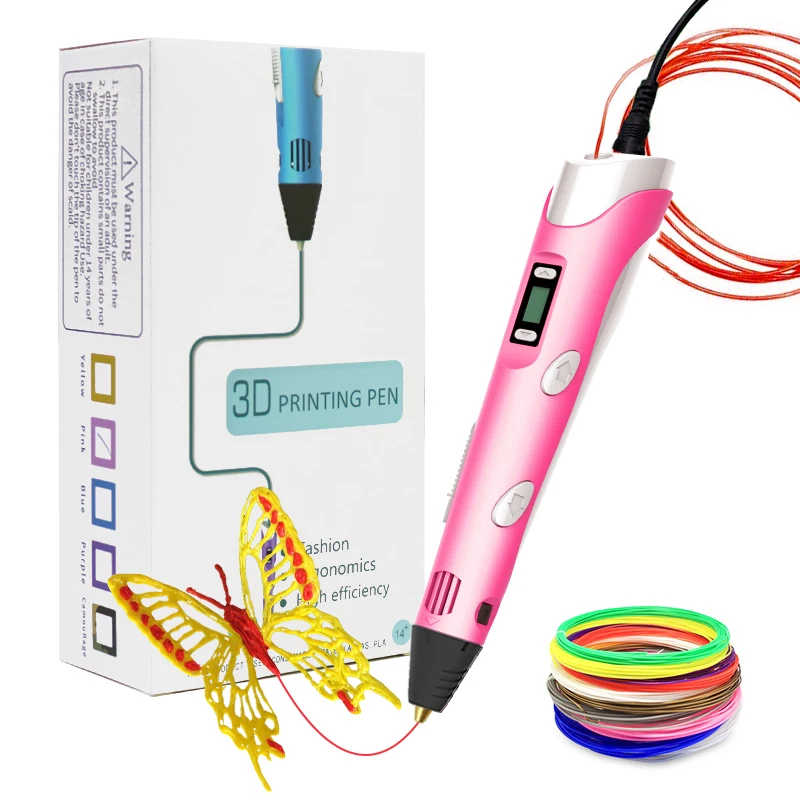 Детский подарок креативная игрушка 3D игрушки «сделай сам» с зарядным кабелем ABS Филамент 3d-ручка для печати рисунок искусственным 3d-карандашом