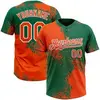 Orange and Kelly Green