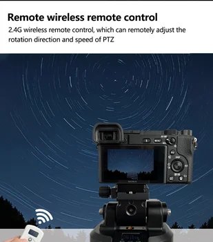Camera Accessories ZIFON YT-2000 AI Face Camera Panoramic Remote Control Pan Tilt Motorized Tripod Head detail image
